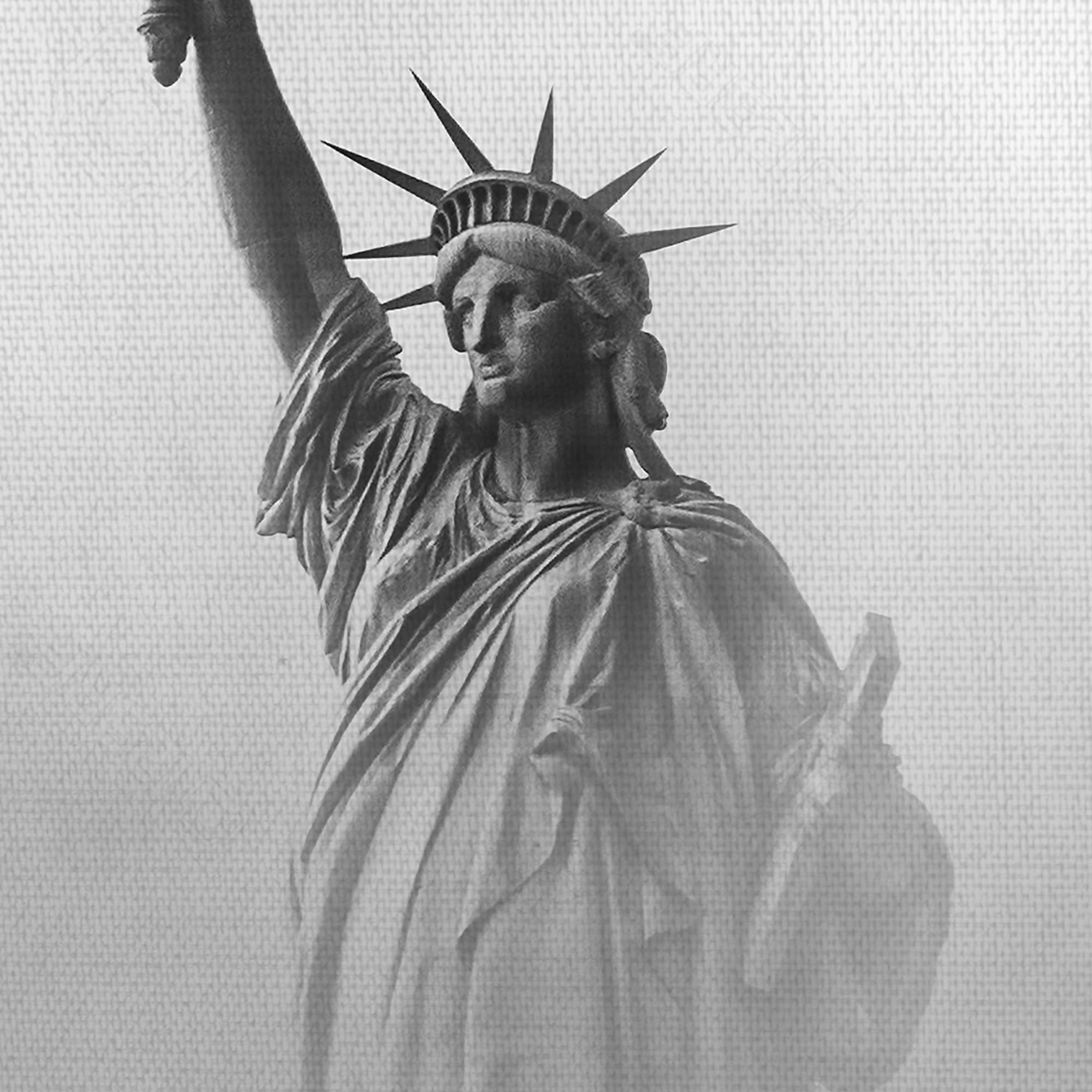Masterpiece Art Gallery Misty Liberty Statue by Tom Coe Canvas Art Print 24" x 36"