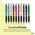 thumbnail image 4 of Stylus Pens -2 in1 Capactive Touch Screen with Ballpoint Writing Pen Sensitive Stylus Tip For Your iPad iPhone Samsung Galaxy & All Smart Devices -Metallic Barrel - Assorted Colors Comfy Grips,12 Pack, 4 of 6