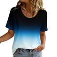 thumbnail image 5 of BVOFAR Mens Crewneck T-Shirts Short Sleeve Classic Fit Undershirts Gradient Moisture Wicking A-Shirt Blue S, 5 of 10