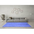 thumbnail image 3 of Ahgly Company Indoor Round Oriental Blue Industrial Area Rugs, 5' Round, 3 of 4