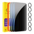 thumbnail image 1 of Protector de pantalla PEHAEL para iPhone 17 de 6,3" con privacidad, vidrio 9H, 1 of 7
