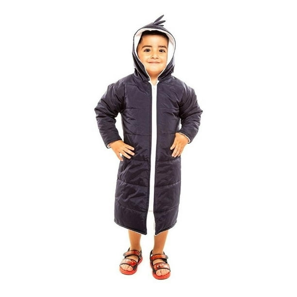 Parca / Bata de Natación para niños azul talla 6 MASHO BN03AM