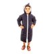 thumbnail image 1 of Parca / Bata de Natación para niños azul talla 6 MASHO BN03AM, 1 of 10
