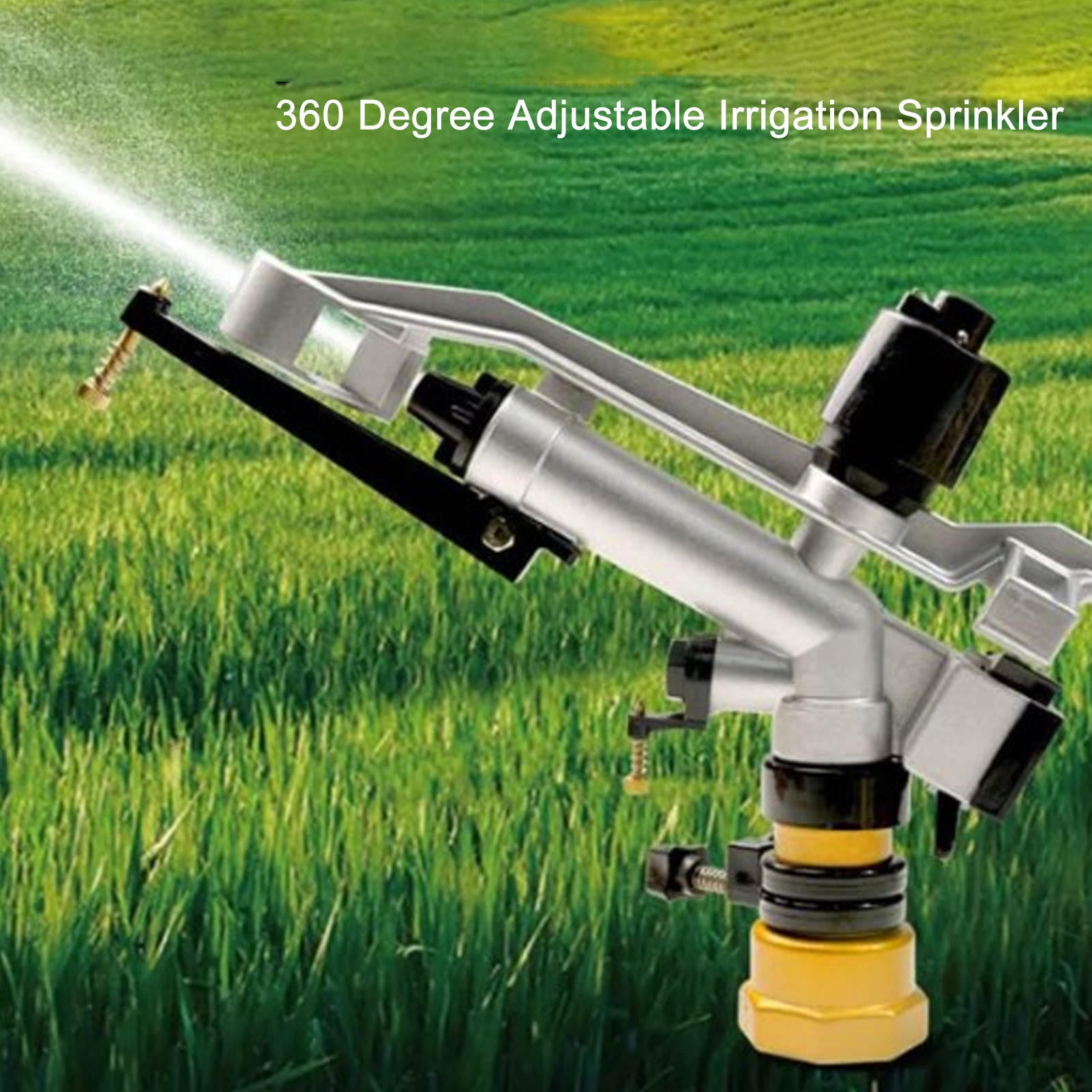 Suodoka 360° Auto‑Rotating Impact Sprinkler – 1″ FNPT, 18‑36 m Coverage, Water‑Saving Irrigation for Yard, Garden & Lawn