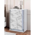 thumbnail image 4 of Global Furniture USA Ylime White High Gloss Marble Chest With LED, 4 of 7