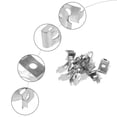 thumbnail image 2 of 6pcs Shelf Bracket Clips Glass Shelf Bracket Clips Cabinet Shelf Accessories, 2 of 9