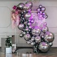 thumbnail image 3 of Metallic Silver Balloons 5 inch 50pcs Silver Latex Party Balloon Chrome Balloons for Wedding Engagement Anniversary Birthday Party Decorations, 3 of 4
