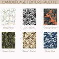 thumbnail image 3 of 3S Brother's Real Camo Camouflage Woodland Hunter Theme Curtain for Bedroom Living Room Set of 2 Hanging Rod Pocket and Back Tap Curtain Panels Home Fashion Home Décor (52"x95" Orange-Green)Each, 3 of 6