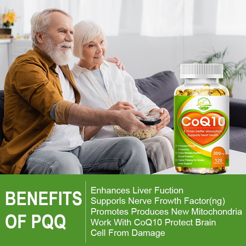 Nature's Live CoQ10 Mega Ubiquinol Supplement 300mg Heart Health,Energy Stamina,240 capsules