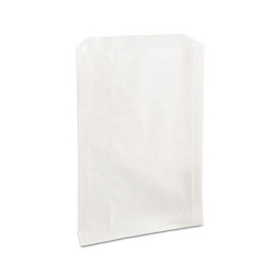 Grease-Resistant Single-Serve Bags 6.5" x 8", White, 2,000/Carton