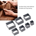 thumbnail image 4 of Leather Punching Die Set, Multiple Sizes Square Shape Cutting Mold Neat Cutting  7PCS High Density  for Fabrics, 4 of 7