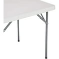 thumbnail image 5 of 2.9ft Square Folding Table Resin Card Table Multipurpose Foldable Table Square Fold Up Table for Indoor Kitchen Dining Room Outdoor Camping Picnic by Naomi Home - White, 5 of 9