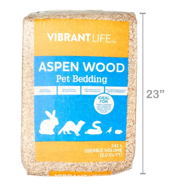Vibrant Life Aspen Wood Pet Bedding, 141 L Bag - Walmart Business