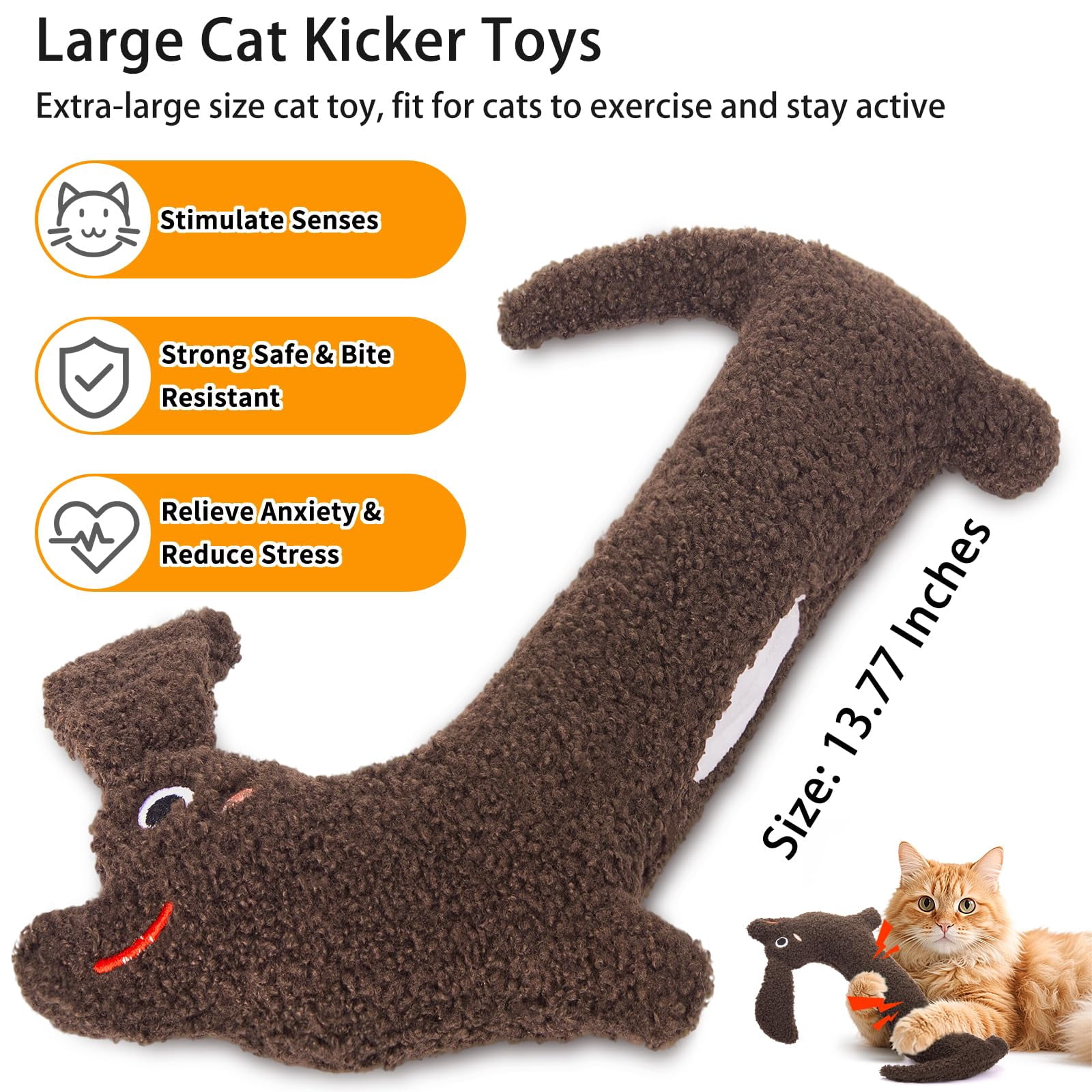 Catnip Cat Toys, 5 Pack, Plush Cat Nip Toys for Indoor Kitten Kitty, Interactive Cat Kicker Chew Safe Teeth Cleaning Toys, Fun Vegetable Shape
