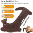 thumbnail image 2 of Catnip Cat Toys, 5 Pack, Plush Cat Nip Toys for Indoor Kitten Kitty, Interactive Cat Kicker Chew Safe Teeth Cleaning Toys, Fun Vegetable Shape, 2 of 5