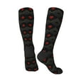thumbnail image 4 of Easygdp Red Poker Soccer Socks Sport Knee High Socks Calf Compression Athletic Socks for Men and Women, 4 of 9