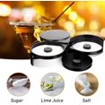 thumbnail image 4 of Rimmer, barra de cristal Rimmer Margarita salada azúcar cóctel Rimmer, Bar 3 Tier Sugar Salt Rim Lime Glass para cóctel Bartender Tool Party Home Black Bandejas giratorias de 3 niveles, 4 of 5