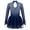 Navy Blue, variant on Yeahdor Girls Long Sleeves Figure Ice Skating Dress Rhinestones Sheer Mesh Ballet Dance Dress