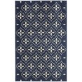 thumbnail image 2 of Nourison Essentials Indoor/Outdoor Navy Ivory 4' x 6' Area Rug (4x6), 2 of 9