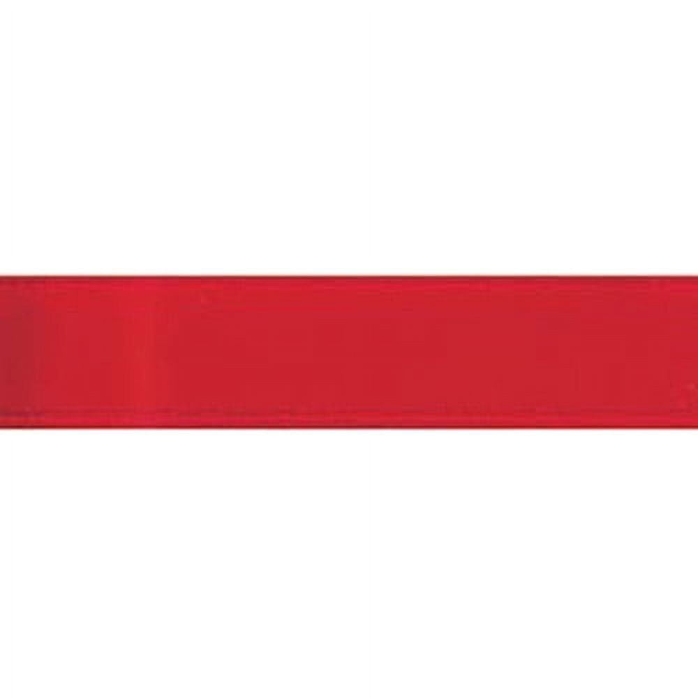 (3 pack) Offray Ribbon, Red 5/8 inch Single Face Satin Polyester Ribbon for Sewing, Crafts, and Gifting, 18 feet, 1 Each