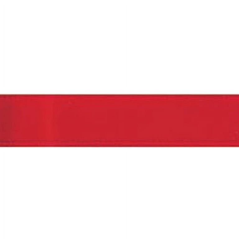Offray Ribbon Red Polyester Ribbon, 3.12" x 0.62"