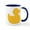White/Navy Inside, variant on CafePress - Rubber Duck Mug - 11 oz Ceramic Mug - Novelty Coffee Tea Cup