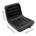 thumbnail image 2 of Black Tractor Seat for Tractors, Harvesters, Lawnmowers, Forklifts Load-bearing Capacity of Up To 220 lbs, 2 of 26