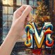 thumbnail image 5 of Adornos navideños colgantes, árbol de Navidad acrílico 2D, 26 letras, regalo decorativo, fiesta familiar, decoración colgante, jardín, Navidad, Halloween., 5 of 5