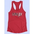 thumbnail image 3 of Crazy For You Banner Racerback Tank Women -Image by Shutterstock, Female Large, 3 of 4