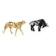 thumbnail image 1 of Escultura De Resina De Guepardo Dorado, Figura De Animal Moderna, Centro De Mesa Decorativo, Adorno Abstracto Para Oficina, Hogar, Entrada, Escritorio, Estante, 1 of 8