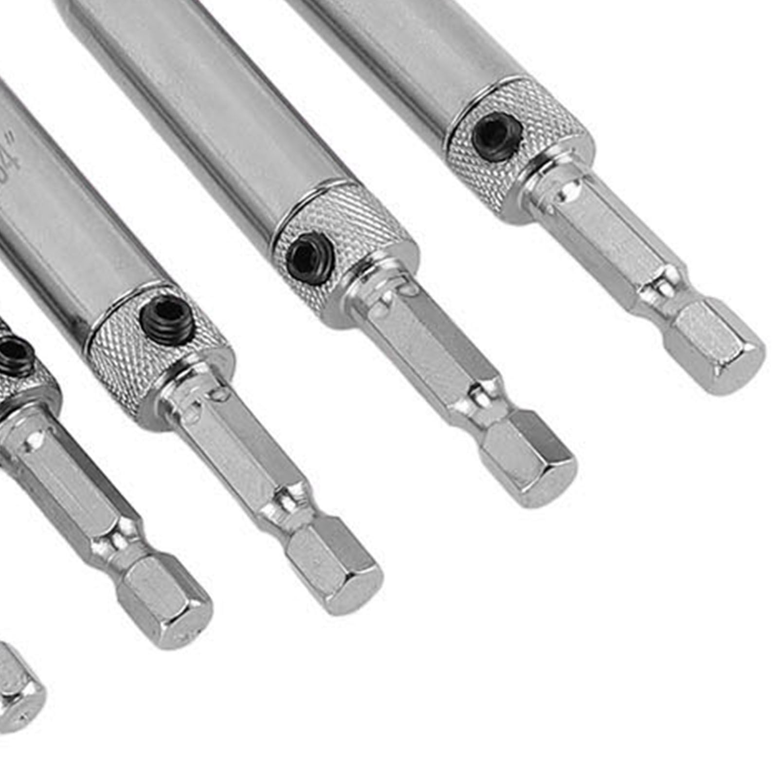 BIMZUC 17-Piece Self Centering Drill Bit Set High Speed Steel Hex Shank Hinge Tapper Core Tools for Woodworking Doors and Windows