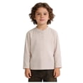 thumbnail image 4 of JFOPQVSM 3 Pack Toddler Boys' Cotton Long Sleeve Shirts Henley Shirt Ribbed Cotton Top Soft Breathable Long Sleeve T-Shirt with Button for 1-14 Years, 4 of 6