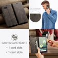 thumbnail image 6 of Wallet Case for Google Pixel 7 2022,Magnetic Protect PU Leather Flip Case with Card Holders RFID Blocking Kickstand Shockproof Protection Case for Google Pixel 7 2022 (Coffee), 6 of 18