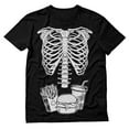 thumbnail image 2 of Skeleton Shirt Mens Rib Cage Costume Adult Funny Halloween Shirts for Men 3X-Large Black, 2 of 5
