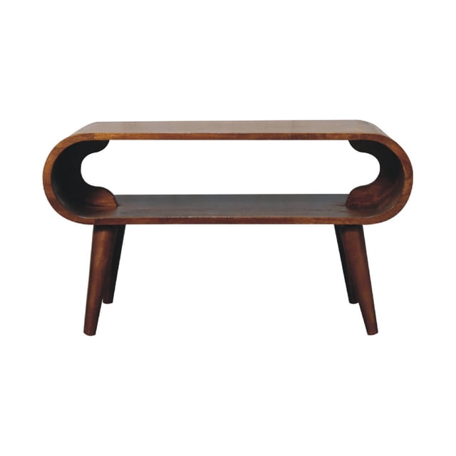 Artisan Furniture Solid Wood Open Chestnut Coffee Table