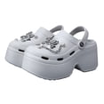 thumbnail image 1 of Fldy Sabots à Plateforme pour Femmes Sabot à Plateforme Haute Sabot Classique de Jardin Extérieur Plage Sabots Chaussures Blanc 37/38, 1 of 7