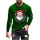 thumbnail image 2 of Blusas y camisas de manga larga con cuello redondo para hombre, blusa de poliéster con estampado navideño de otoño y manga larga para hombre., 2 of 5