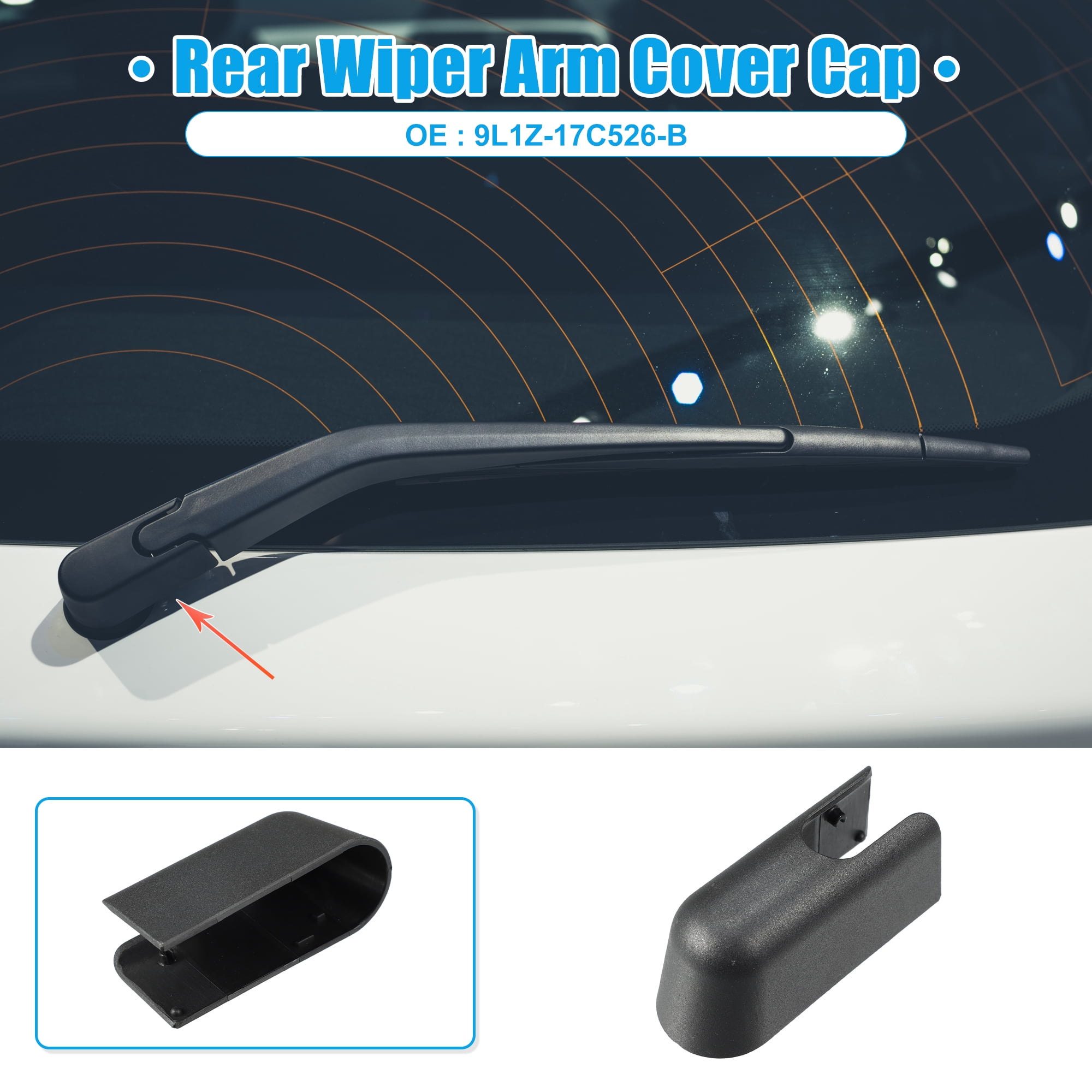 Unique Bargains Rear Windshield Wiper Arm Cover Cap for Lincoln Navigator 2010-2017
