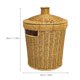 thumbnail image 2 of GOOHOCHY Caja De Basura De Imitación Ratán Con Tejido Para Hogar Moderno Color Marrón, 2 of 6