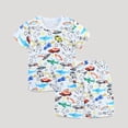 thumbnail image 2 of Icvfdpl Toddler Girl Outfit Set Printed Short Sleeved Home Clothes 2 Piece Set Soft 7Y, 2 of 5