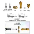 thumbnail image 2 of Aluminum Alloy Rotating Fishing Reel Balancer Fishing Tackle (Gold), 2 of 4