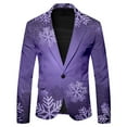 thumbnail image 4 of Men's Christmas Blazer Jacket Xmas Funny Casual One Button Holiday Suit, 4 of 4