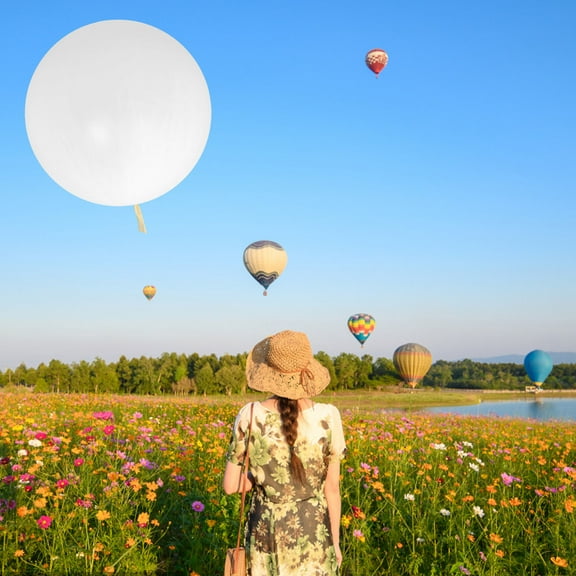 LOLIPPYY Large White Latex Weather Balloon for Meteorological Studies and Party Decorations