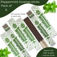 thumbnail image 3 of Peppermint Incense Sticks - Total 120 Insence-Sticks - 6 Packs of 20 Insense - Inciensos - Inscents - Natural Non Toxic Ingredients - Incents - Incence - Inscense - Insents, 3 of 8