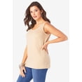 thumbnail image 3 of Roaman's Women's Plus Size Cotton Scoopneck Tank Top, 3 of 6