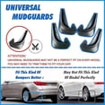 thumbnail image 2 of Exquisite 4pcs Universal Mud Flaps Mudflaps Splash Guards Mudguards Front Rear For Volvo C30 S40 S60 S70 S80 V40 V50 V60 V70 XC70 XC90, 2 of 5