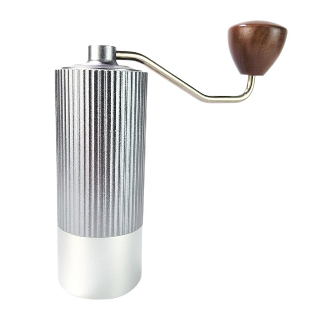 Molinillos de café manuales de estilo vintage, molino de grano, manual, frijol portátil duradero plata y gris Baoblaze Molinillos de café manuales