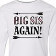 thumbnail image 4 of Inktastic Big Sis Again Sister Announcement Long Sleeve Youth T-Shirt, 4 of 5