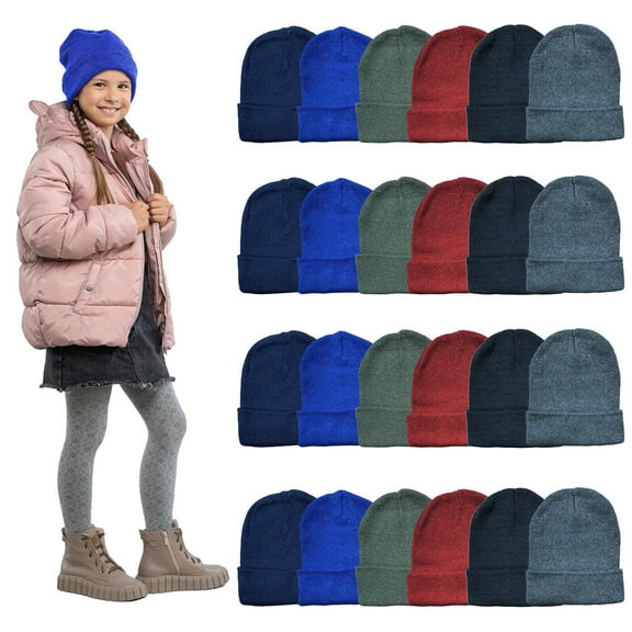 Yacht & Smith 12 Pack of Winter Beanie Hats Bulk for Men Women Kids, Wholesale Winter Hat Beanies