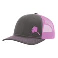 thumbnail image 2 of Alaska State Outline Hat - Charcoal / Neon Pink, 2 of 2